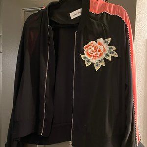 Line + Dot Sheer Bomber